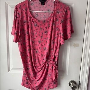 Liz Claiborne Pink Floral Blouse